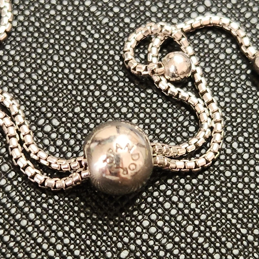 Pandora Sparkling Slider Clear CZ Tennis Bracelet - Picture 3 of 4